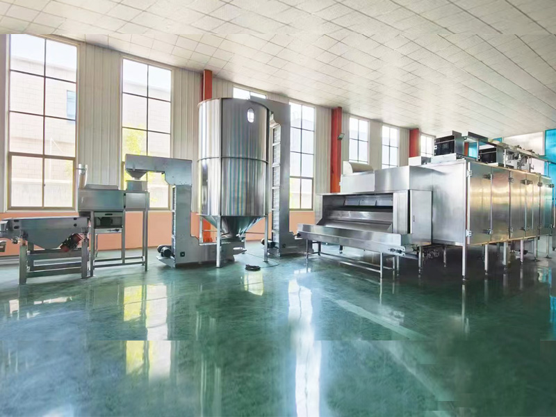 花生米烘烤脱皮生产线